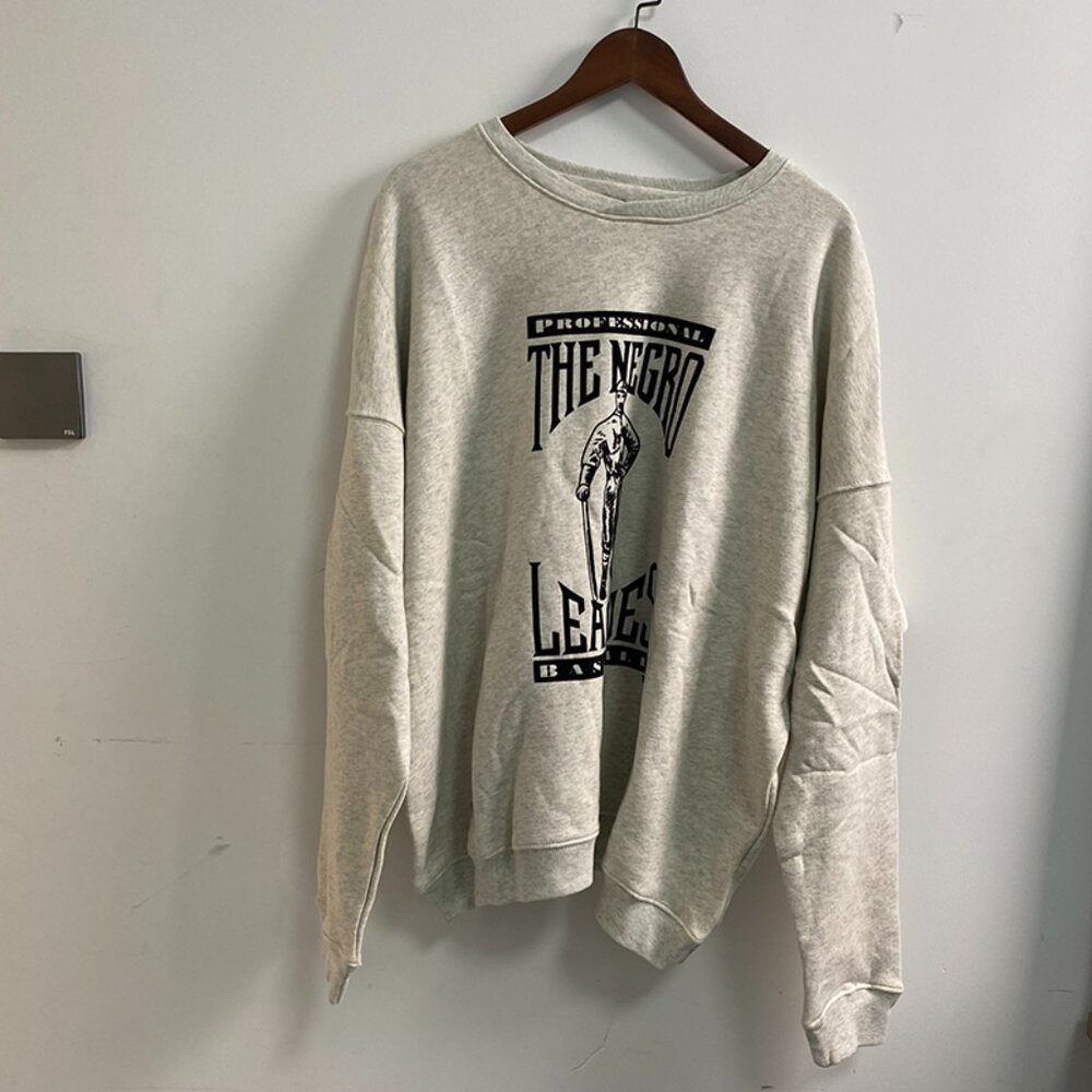 Fear Of God Grey Graphic Print Sports Sweatshirt Autumn And Winter